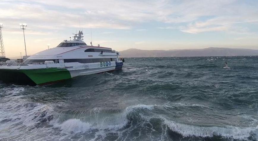 Bursa deniz otobüslerinde fırtına engeli nedeniyle 8 sefer iptal edildi
