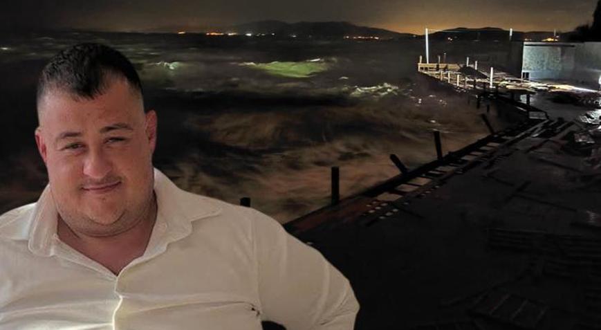 İskelede can pazarı Dev dalgalar işçileri yuttu: 1 ölü, 2 yaralı