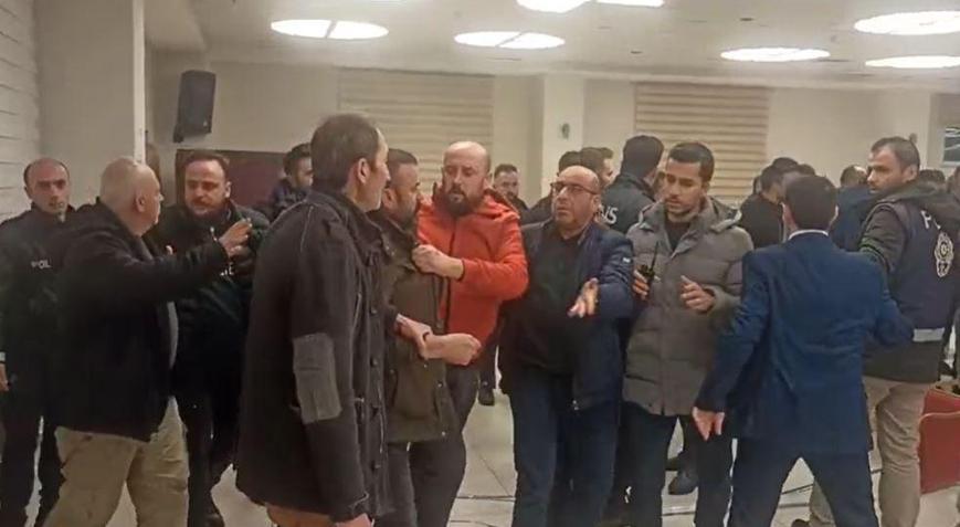 Kayseri’de ilçe esnaf sanatkarlar odası seçimlerinde arbede