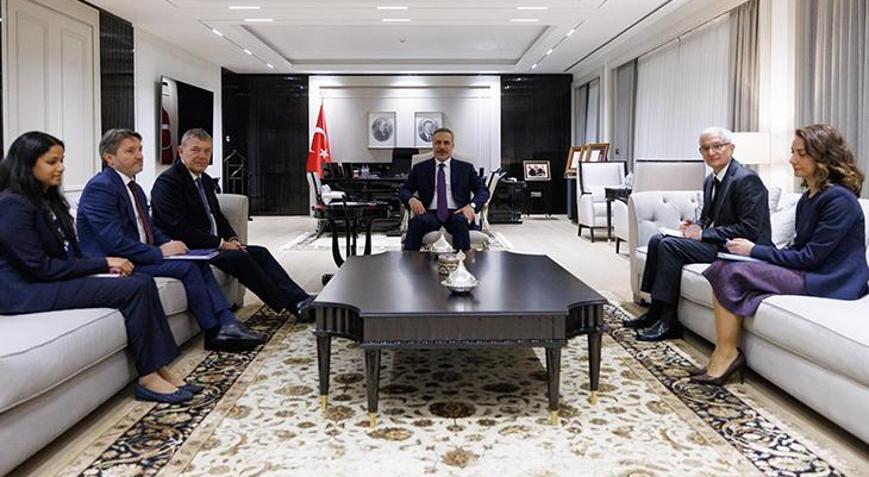 Dışişleri Bakanı Fidan, UNRWA Genel Komiseri Lazzariniyi kabul etti