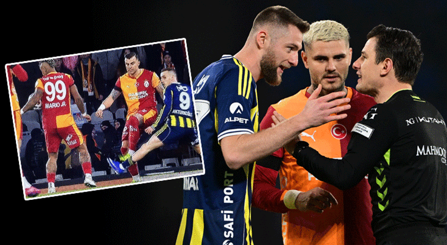 Galatasaray - Fenerbahçe finalinde tartışma yaratan penaltı pozisyonu
