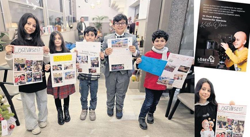 Minik eller gazete yaptı