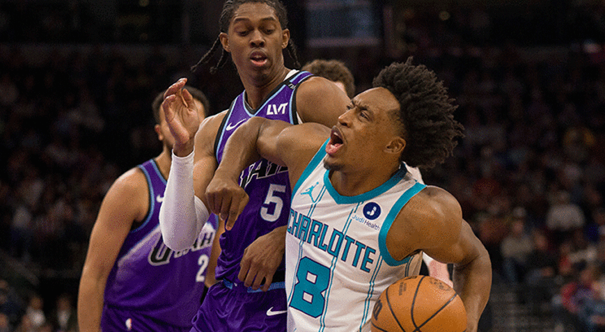NBAde Charlotte Hornets, Utah Jazzı darmadağın etti 55 sayı fark