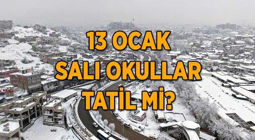 BUGÜN OKULLAR TATİL Mİ 13 Ocak İstanbul, Ankara, Kocaeli, Sakarya, Tekirdağda okullar tatil edilecek mi Hangi il ve ilçelerde kar tatili olacak İşte ilk kar tatili haberi...