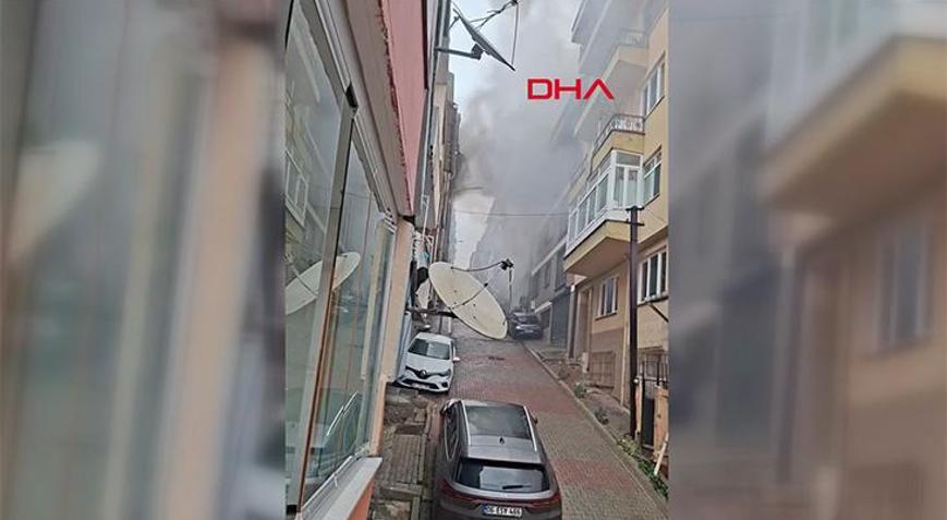 Kağıthanede 4 katlı binada yangın Çok sayıda ekip sevk edildi