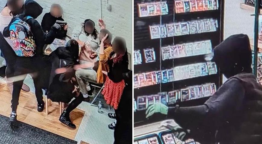 Silahlar çekildi, vitrinler kırıldı Pokemon mağazasındaki 100 bin dolarlık soygun kamerada