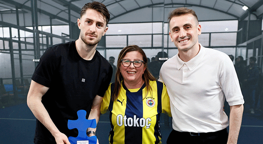 Fenerbahçede Kerem Aktürkoğlu ve İsmail Yüksek, otizm farkındalık etkinliğine katıldı