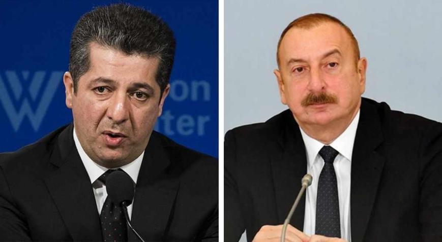 IKBY Başbakanı Barzani ile Azerbaycan Cumhurbaşkanı Aliyev görüştü