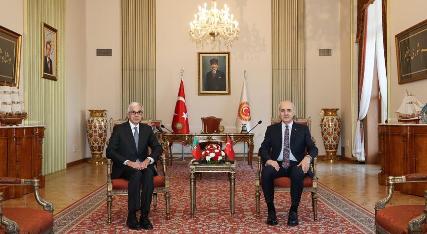 TBMM Başkanı Kurtulmuş, Portekiz Meclis Başkanı Aguiar-Branco’yu ağırladı