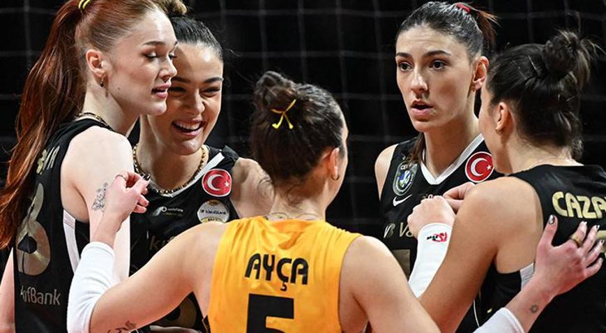 Vakıfbank, Galatasarayı set vermeden geçti