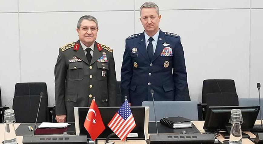 Genelkurmay Başkanı Bayraktaroğlu, ABDli mevkidaşı Caine ile bir araya geldi