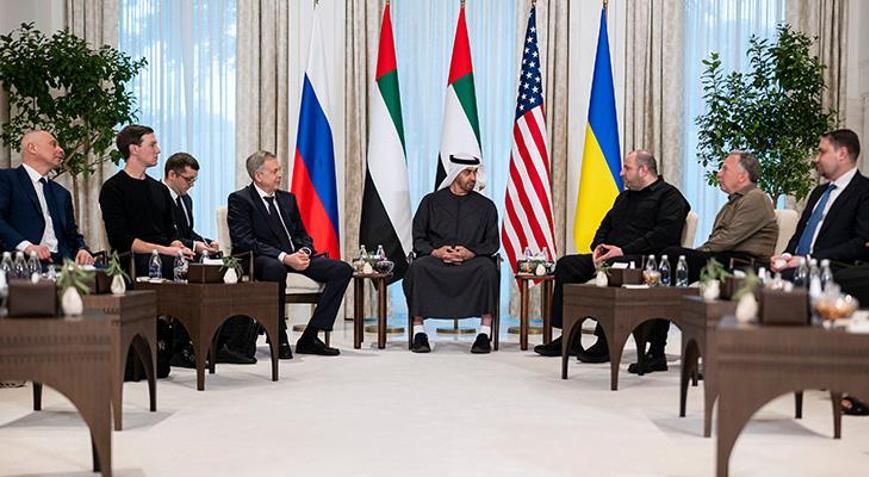 BAE’deki Rusya-Ukrayna-ABD görüşmelerinin ilk günü sona erdi Kalıcı barışa odaklandık