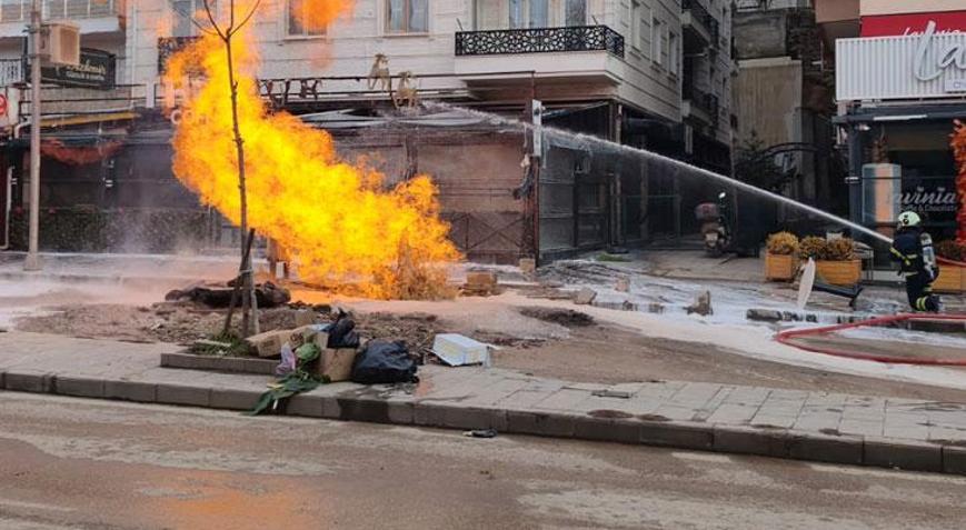 Kırıkkalede doğal gaz borusu patladı, 1 işçi yaralandı