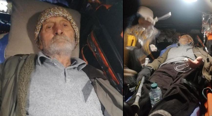 Gürcistan üzerinden 15 saatte hastaneye nakledilmişti Şaban dededen acı haber geldi