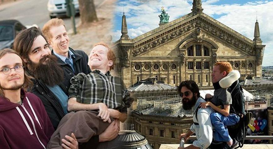 Olmaz dediler, peki SMAlı genç kucakta 9 saat nasıl uçtu Dostlarının sırtında dünyayı dolaşıyor