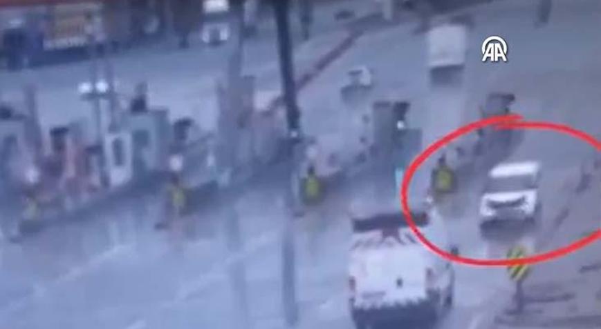 Otoyol gişelerinde akılalmaz hareket Ters yönden girip aynı yerden çıktı