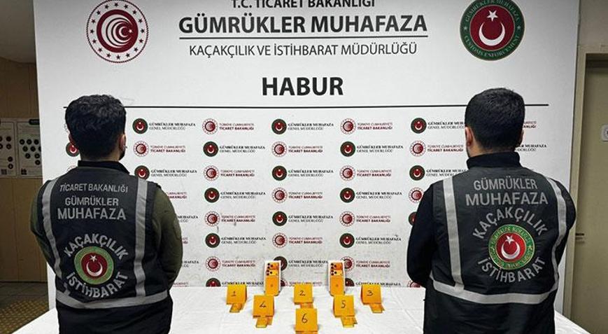 Haburda ayakkabı içerisinde 41 kilo altın ele geçirildi