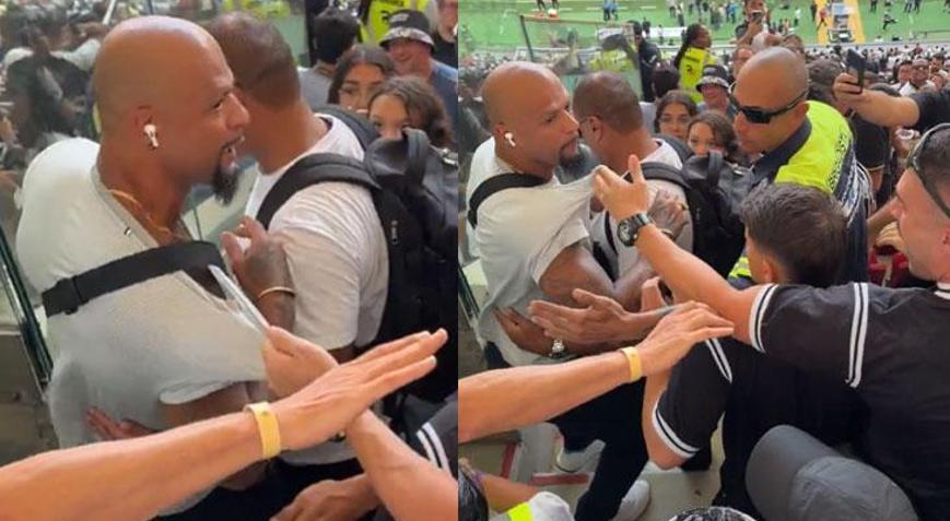 Süper Kupa finali öncesi Corinthians taraftarından Felipe Meloya saldırı