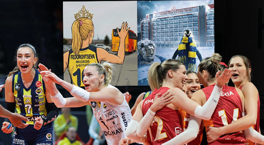 Fenerbahçeden Galatasaray galibiyeti sonrası Arina Fedorovtseva ve penguenli gönderme: Kimse görmeden