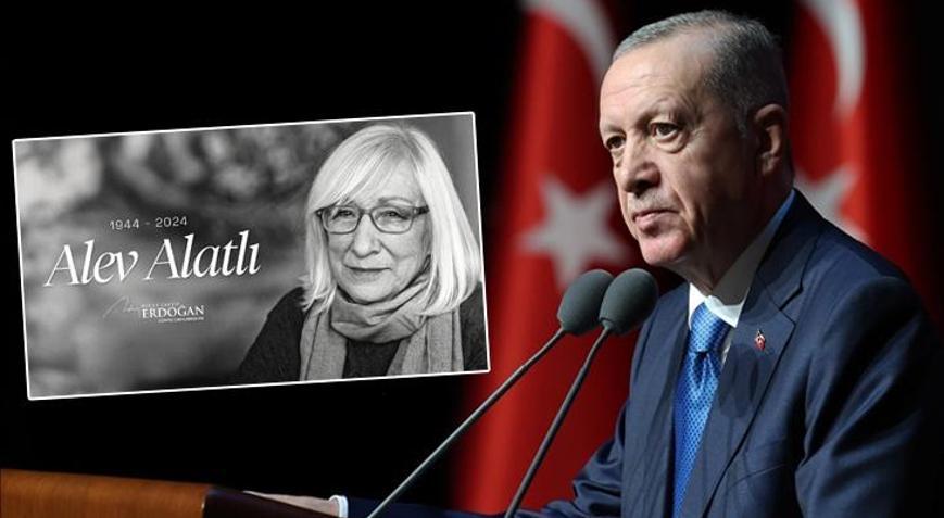 Cumhurbaşkanı Erdoğan, vefatının 2nci yılında Alev Alatlıyı andı