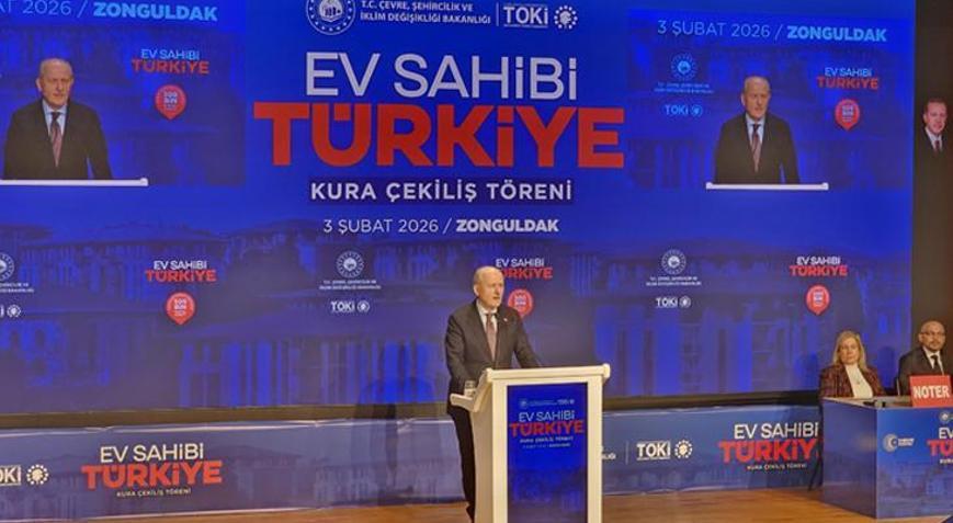 Zonguldak’ta 1872 TOKİ konutu için kura heyecanı