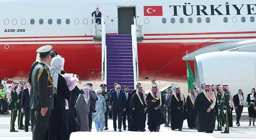 Cumhurbaşkanı Erdoğan, Suudi Arabistandan ayrıldı
