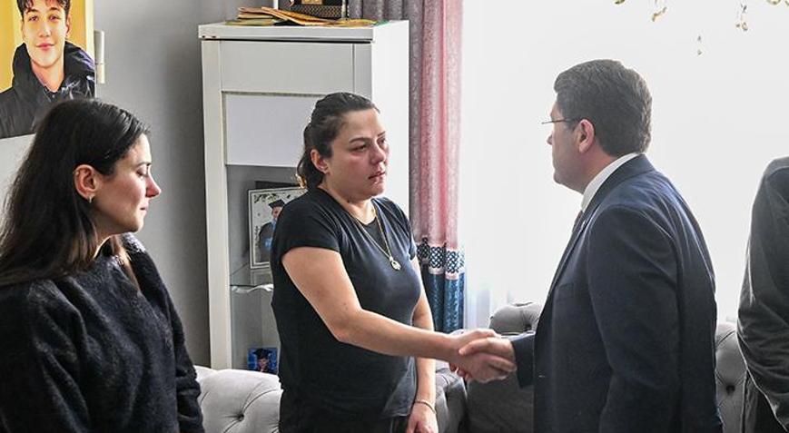 Adalet Bakanı Tunç’tan, Atlas Çağlayan’ın ailesine ziyaret