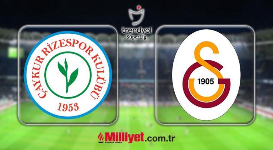 MAÇ SONA ERDİ Çaykur Rizespor - Galatasaray maçı kaç kaç bitti