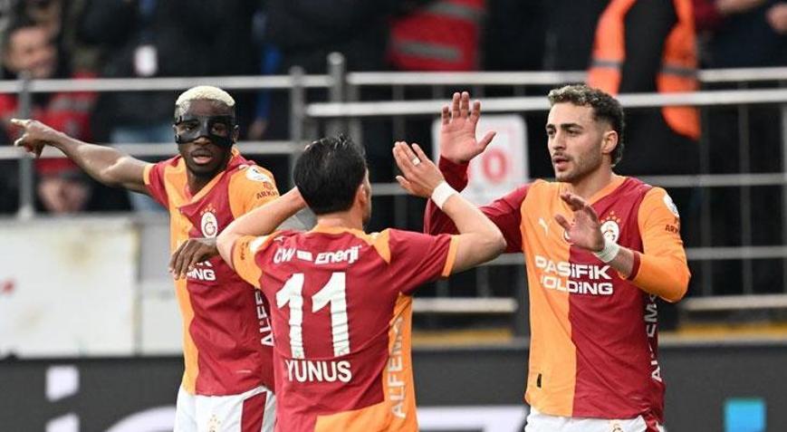 Süper Ligde Galatasaray, Rizespor deplasmanında 3 golle kazandı