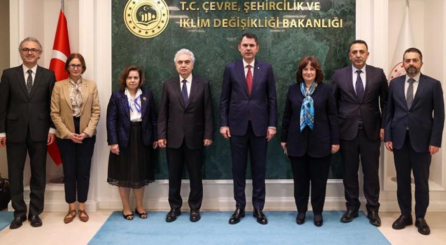 Bakan Kurum, Uluslararası Enerji Ajansı Başkanı Birolu kabul etti