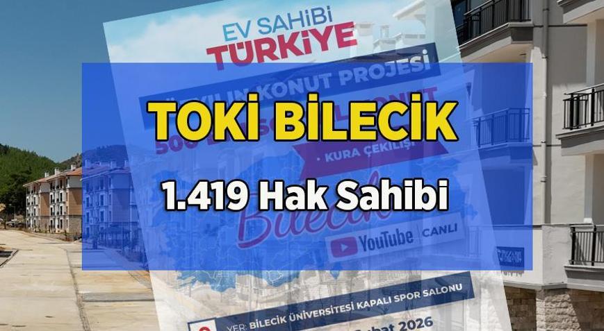 BİLECİK TOKİ KURA SONUÇLARI SORGULAMA 2026 | TOKİ Bilecik 1.419 konut hak sahipleri belli oldu mu TOKİ kura sonucu sorgulama