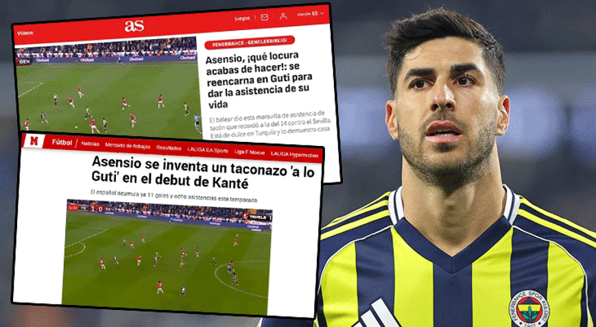Fenerbahçede Asensionun asisti İspanyayı salladı Çılgınlık, resmen Guti’ye dönüştü