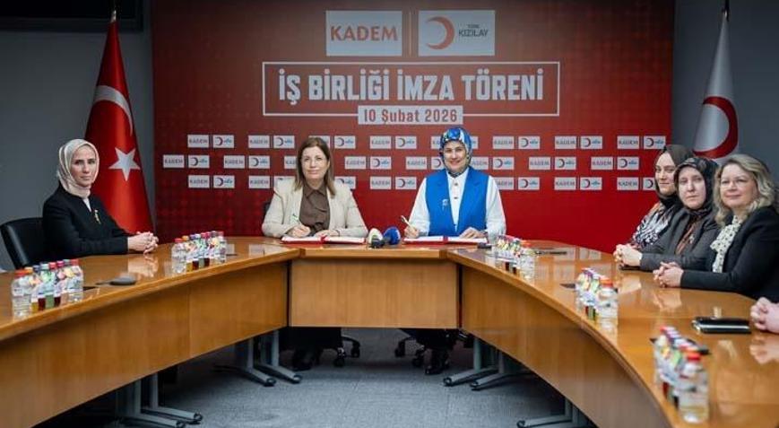 Türk Kızılay ile KADEM işbirliği protokolü imzaladı
