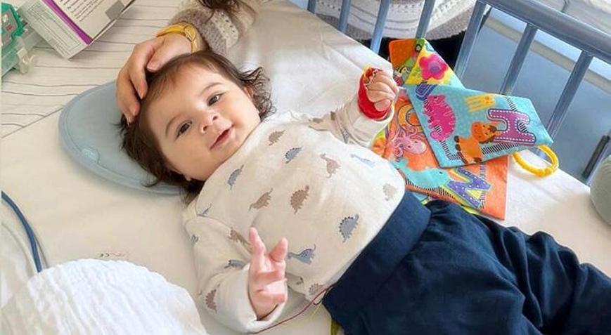 SMAlı Teoman bebek ilacına kavuştu: Bütün bekleyen çocuklarımıza umut olsun