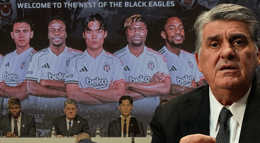 Beşiktaşta yeni transferler için imza töreni düzenlendi Başkan Serdal Adalıdan hakem tepkisi