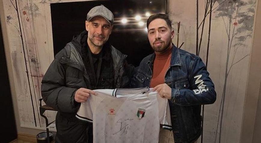 Guardioladan Gazzedeki ampute futbol takımına destek