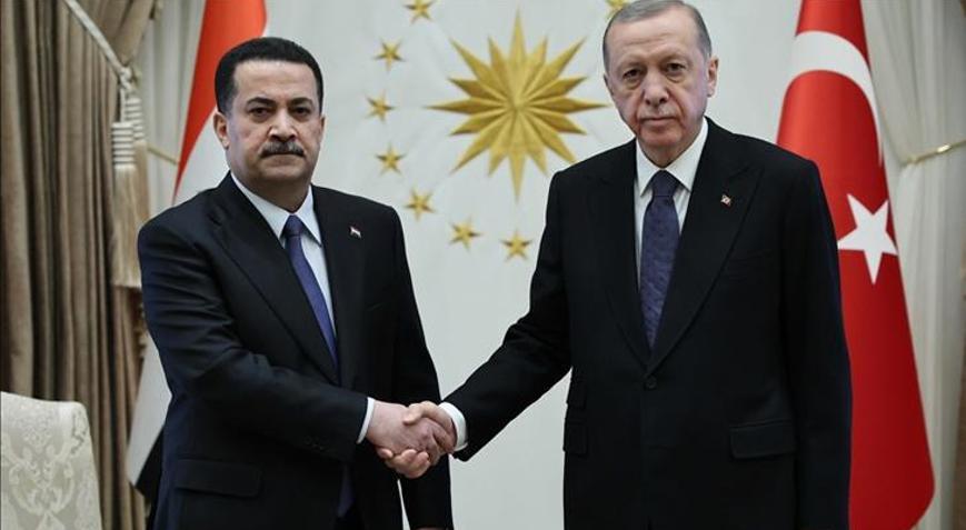 Cumhurbaşkanı Erdoğan, Irak Başbakanı Muhammed Şiya es-Sudani ile görüştü