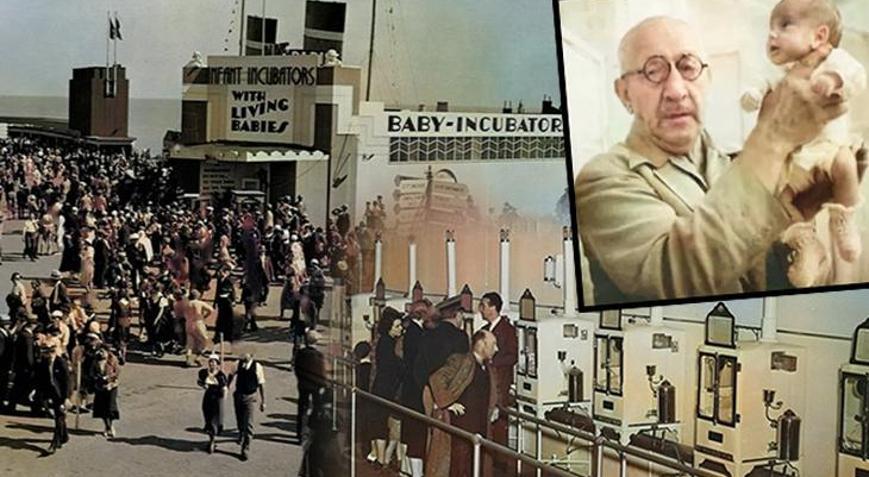 Prematüre bebekleri panayırda sergiledi Modern yoğun bakımın temelleri lunaparkta atıldı