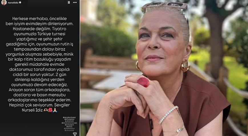 Hastaneye kaldırıldığı iddia edilen Nurseli İdizden açıklama