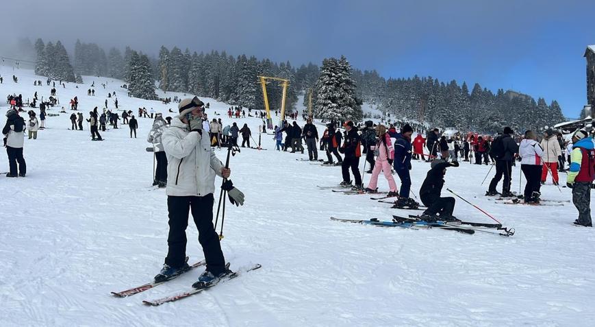 Uludağda Sevgililer Günü yoğunluğu