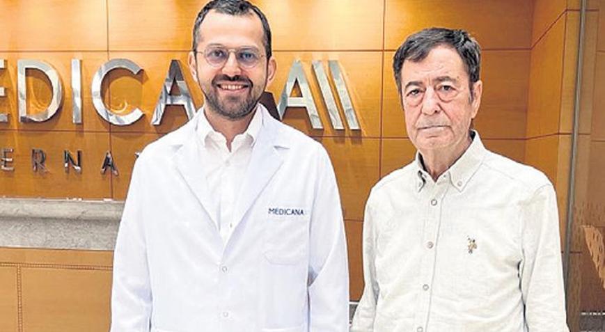 Karnından 8 kiloluk tümör çıkartıldı