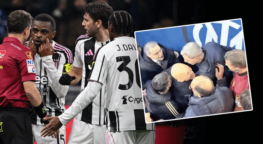 Galatasaray maçı öncesi Juventusta sinirler gerildi Comolli hakemin üzerine yürüdü