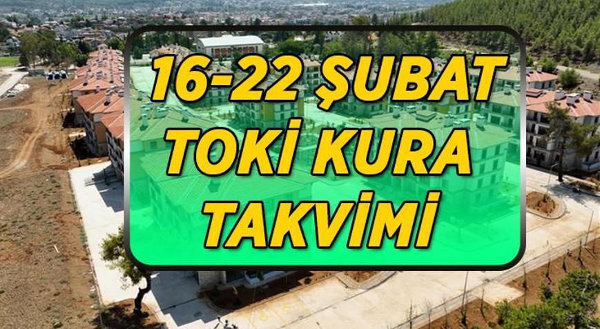 HANGİ İLLERDE KURA ÇEKİLECEK TOKİ 16-22 Şubat kura takvimi belli oldu İşte bu hafta kurası çekilecek olan 4 il...