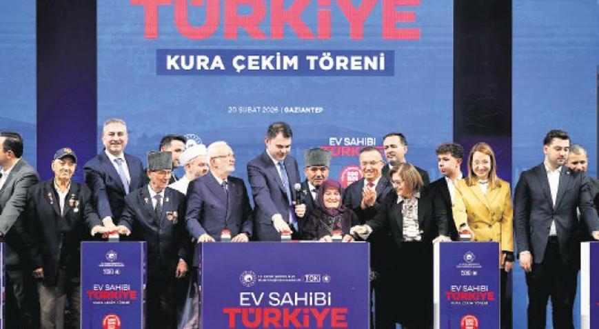 500 bin konutta kura heyecanı Gaziantep’te