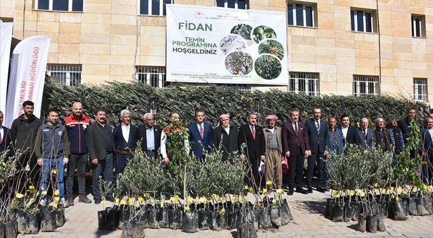 Şırnakta çiftçilere 25 bin 200 meyve fidanı dağıtıldı