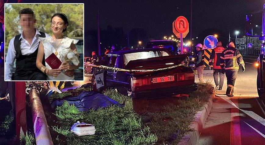 6 ay önce evlenen genç çifti ölüm ayırdı