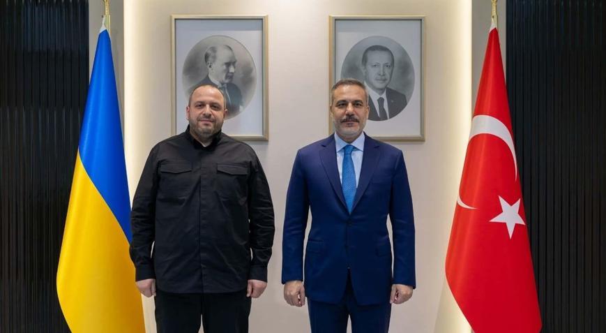 Dışişleri Bakanı Hakan Fidan Ukrayna Ulusal Güvenlik ve Savunma Konseyi Sekreteri Umerov ile Ankarada görüştü