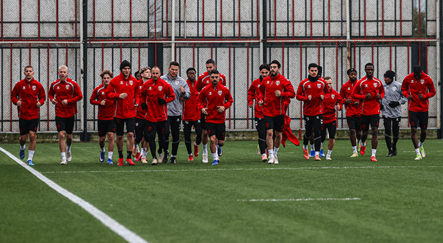 Samsunspor, Shkendija maçının hazırlıklarına başladı