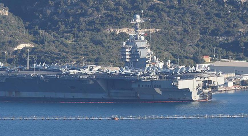Doğu Akdenizde dikkat çeken hareketlilik ABD’nin dev uçak gemisi USS Gerald R. Ford Girit’ten ayrıldı