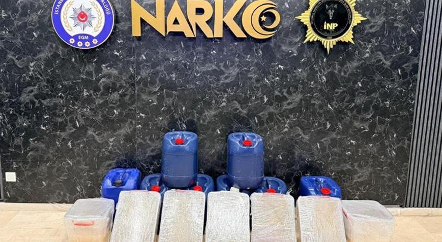 Zehir tacirlerine darbe Büyükçekmecedeki operasyonda 284 kilo 850 gram uyuşturucu madde ele geçirildi